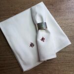Serviette bestickt